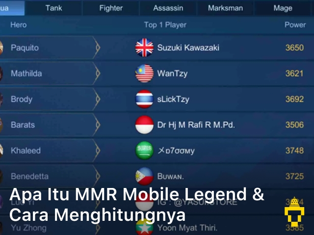 Apa itu MMR Mobile Legend; apa itu mmr di mobile legends; mmr ml adalah; mmr mobile legends; apa itu mmr; apa itu mmr ml; mmr ml; mmr adalah mobile legend; cara naik mmr mobile legend; sistem mmr mobile legend terbaru; hitung mmr;